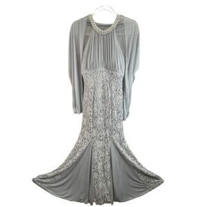 Eureka Formal Dress Women Size Medium Beaded and Lace